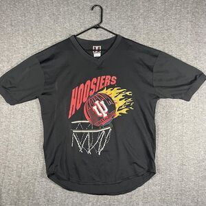 Vintage Indiana Hoosiers Shirt Mens XL Black NCAA Basketball Jostens USA 90s